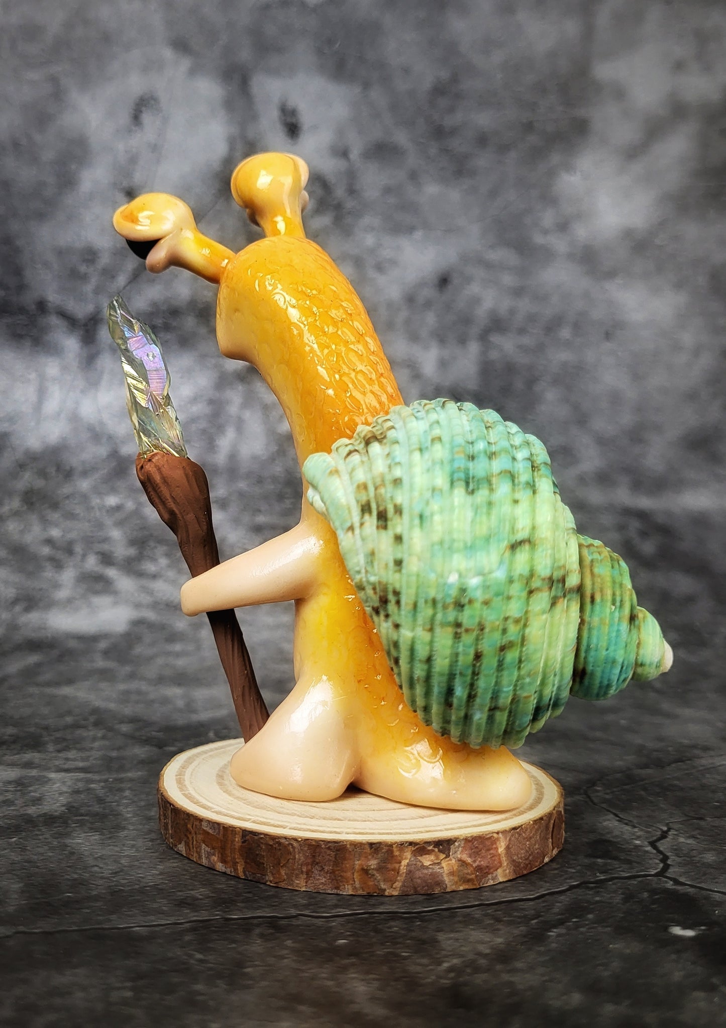 Lumari - TrailSnailz Mystical Snail Sculpture