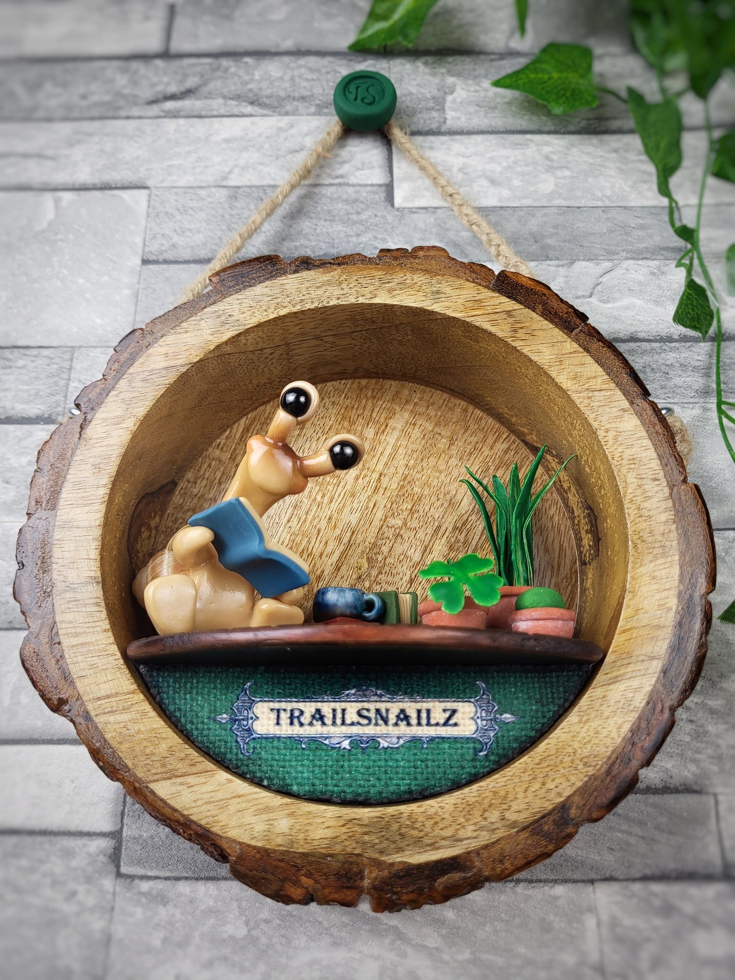 Driftwood Den Auction - Wall Hanging TrailSnailz Sculpture