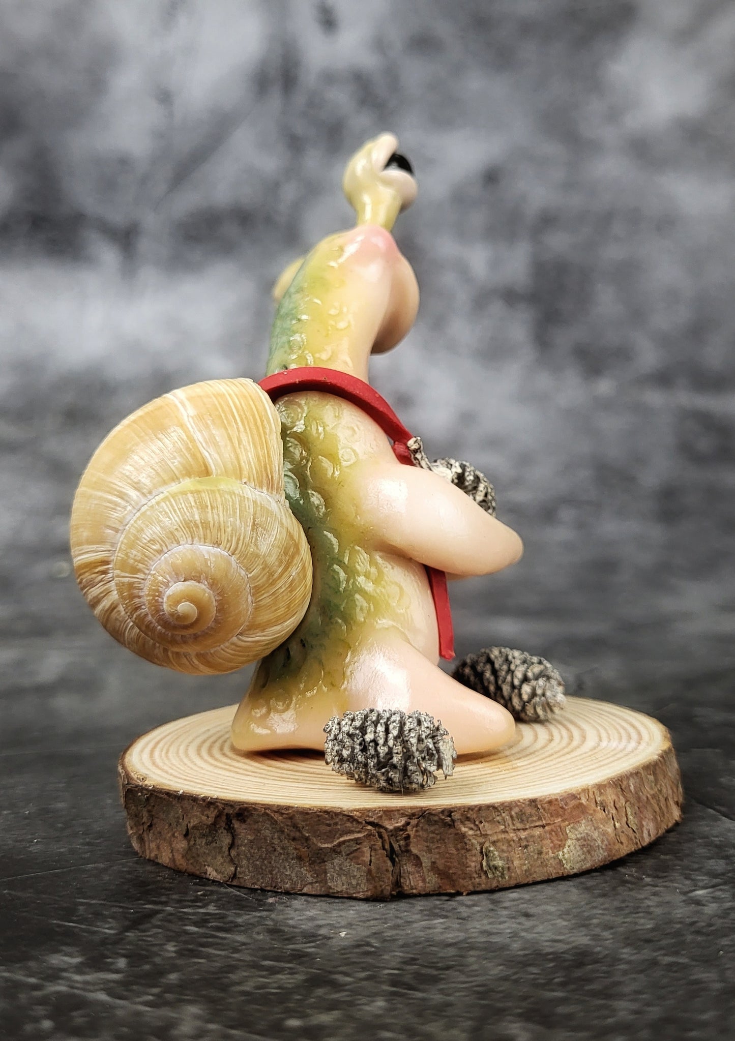 Burl - TrailSnailz Mystical Snail Sculpture