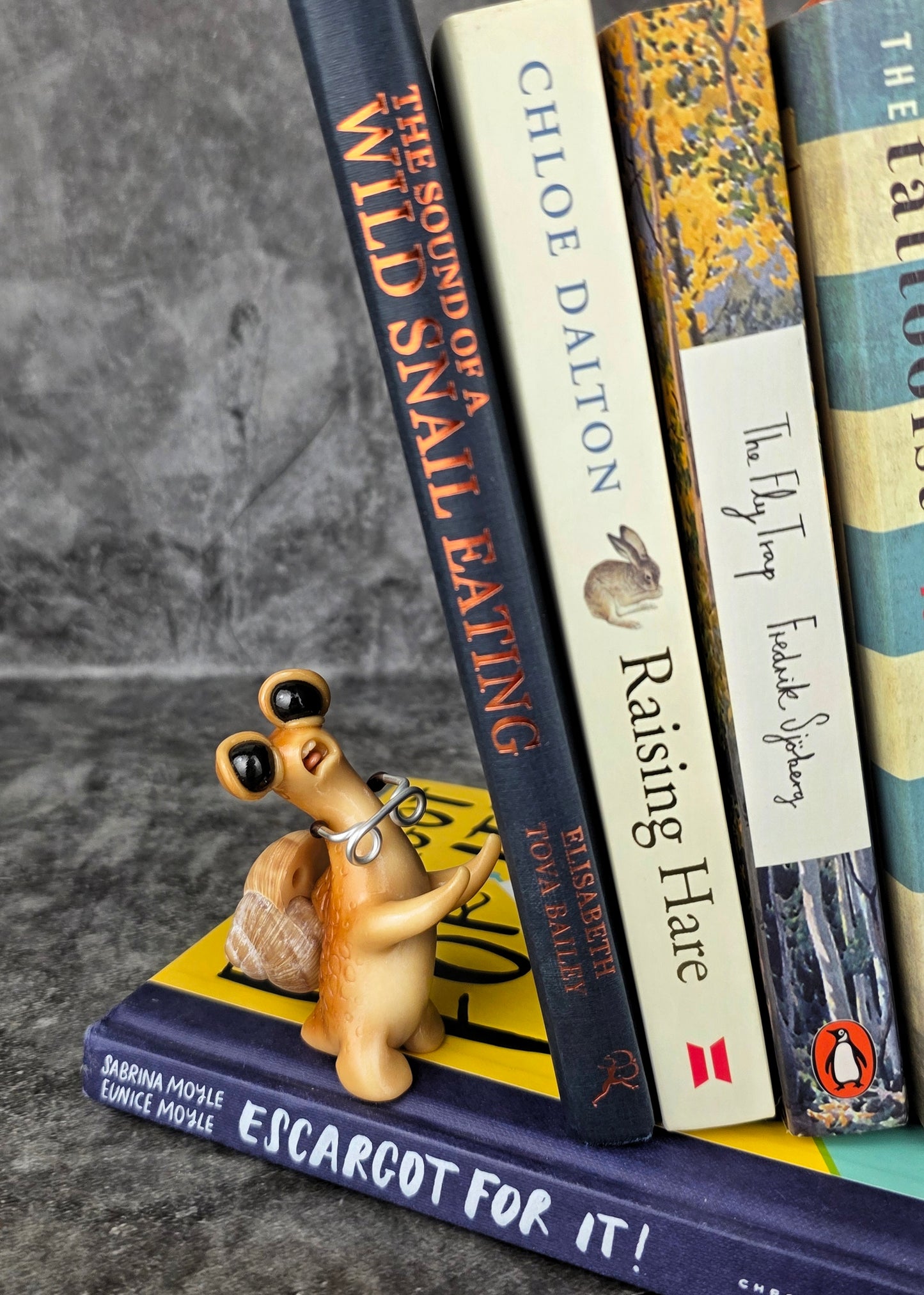 Bindle - Hidden Bookstop TrailSnailz Mystical Snail Sculpture